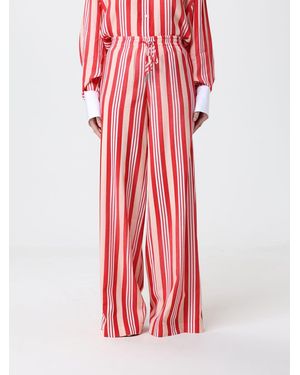 Ermanno Scervino Striped Wide-Leg Pants - Red
