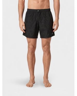 Philipp Plein Rhinestone Polyester Swimsuit - Black