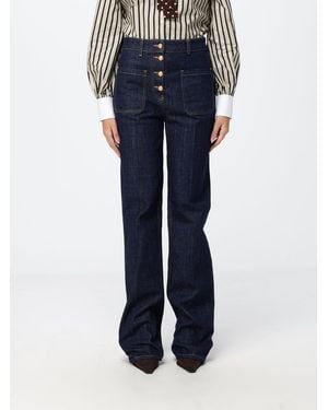 Valentino Garavani High-Waisted Straight Jeans - Blue