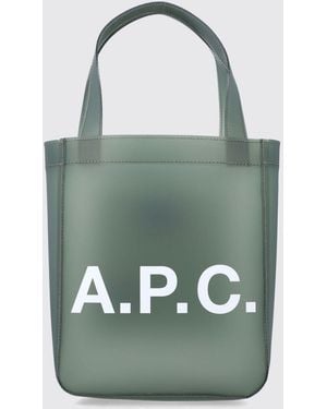 A.P.C. Lou Kleine Pvc-Einkaufstasche - Grün