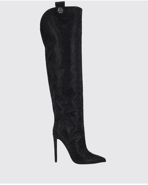 Philipp Plein Over-The-Knee Boots - Black
