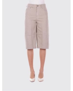 Dondup Cropped Cotton Pants - Natural