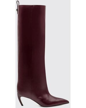 The Attico Flat Ankle Boots - Purple