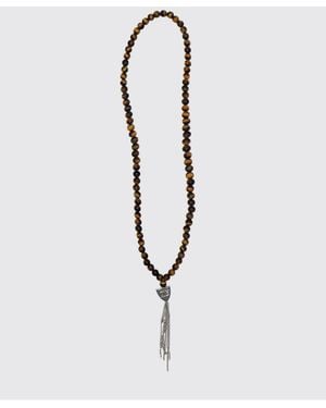 HTC Collar De Metal Con Piedras Y Cristales De Colores - Blanco
