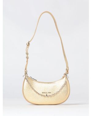 Patrizia Pepe Laminated Leather Bag - White
