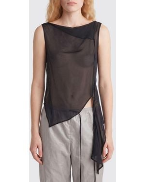 Paloma Wool Asymmetrical Off-The-Shoulder Top - Blue