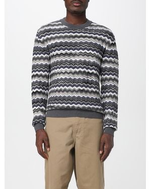Missoni Maglia A Girocollo A Zig Zag - Blu
