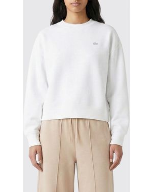 Lacoste Rundhals-Sweatshirt Aus Baumwollmischung - Weiß
