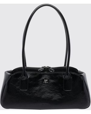 Courreges CourrÈ Ges Strip Naplak Bag - Black