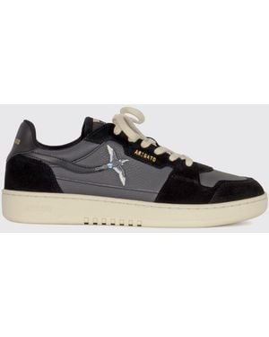 Axel Arigato Zapatillas Bajas Bee Bird De Piel Y Ante Con Bordado Lateral - Negro
