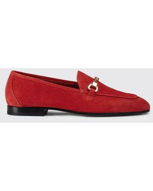 Doucal's Suede Loafers With Bit - Red