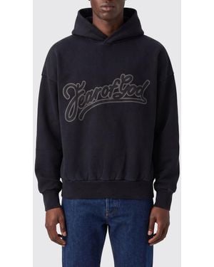 Fear Of God Relaxed Fit Cotton Hoodie With Printed Logo - Blue
