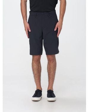 Save The Duck Technical Stretch Fabric Cargo Shorts With Belt Loops By - Blue