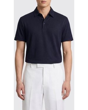 BOSS Parris Short-Sleeved Polo Shirt - Blue