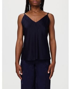 forte_forte Basic Silk Top - Blue