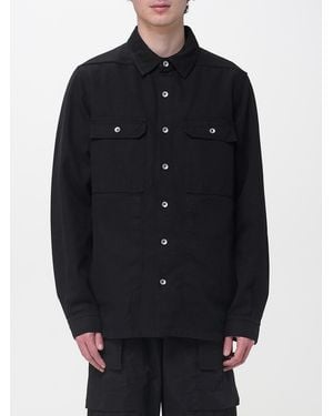 Rick Owens Cotton Shirt Jacket - Blue