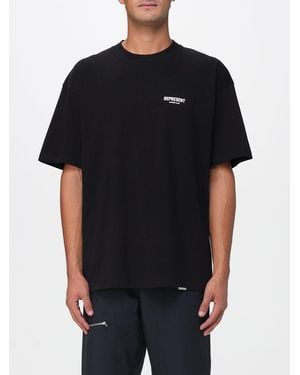Represent Cotton T-Shirt With Print - Black