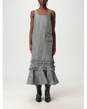 Ganni Vestido Mujer - Gris