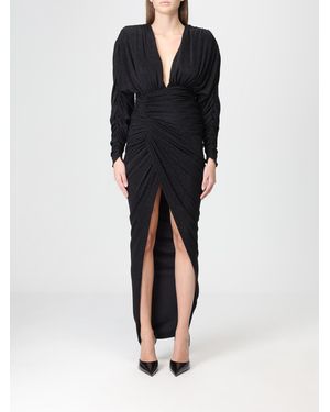 Alexandre Vauthier Draped Long Dress - Blue