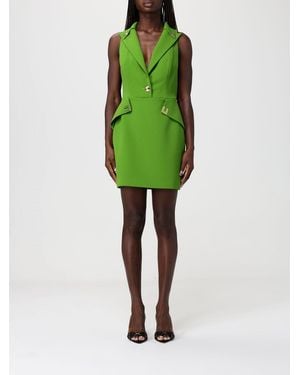 Elisabetta Franchi Double Crepe Dress - Green