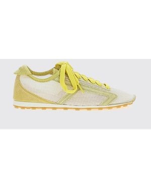 Jacquemus Les Tennis Mesh And Suede Sneakers - Yellow