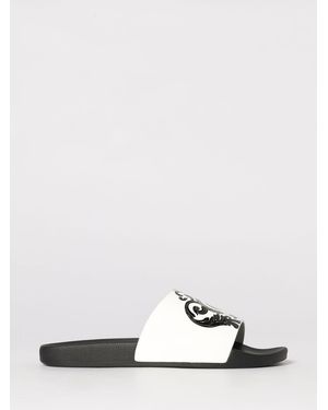 Just Cavalli Printed Rubber Sliders - White