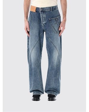 JW Anderson Weite Jeans Aus Baumwolldenim - Blau