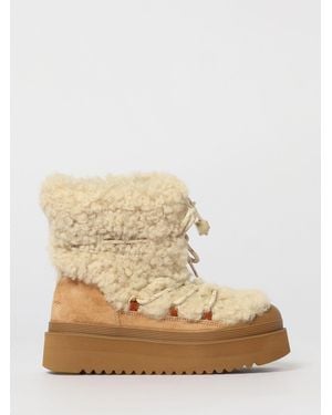 Tory Burch Flat Ankle Boot - Natural