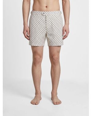 Tom Ford Paisley Print Polyester Swim Trunks - Natural