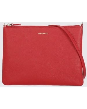 Coccinelle Best Grained Leather Clutch - Red