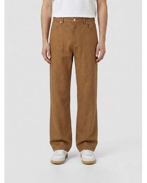 A.P.C. Cotton Denim Straight Jeans - Natural