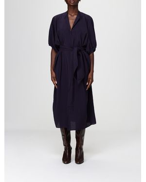 Soeur Jersey Chemisier Dress - Blue