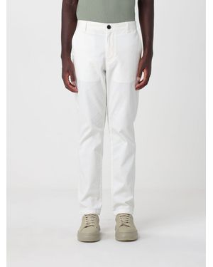ARMANI EXCHANGE Stretch Cotton Chino Trousers With Zip And Button Closure - White