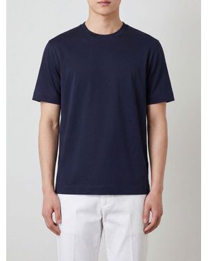 ZEGNA Cotton T-Shirt - Blue