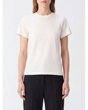 The Row Cotton Crewneck Short-Sleeve T-Shirt - White