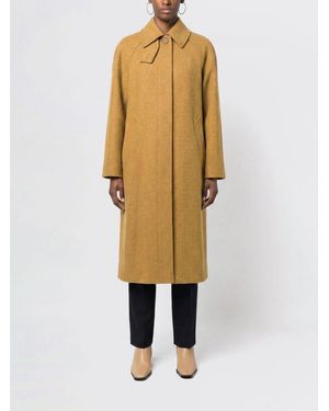 A.P.C. Pocket Mantel Aus Schurwolle - Natur