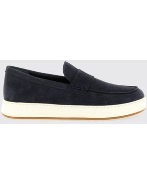 Hogan H-Tv Wildleder-Mokassins - Blau