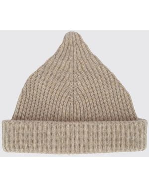 Loro Piana Ribbed Cashmere Hat - Natural