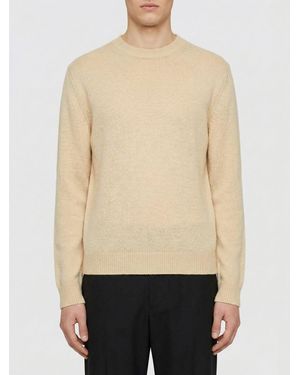 Jil Sander Basic Rundhals-Strickpullover - Natur