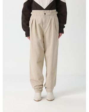 Isabel Marant Cotton And Linen Trousers - Natural
