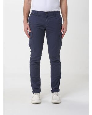 Mason's Stretch Cotton Cargo Pants - Blue