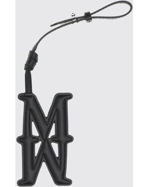 Max Mara Calf Leather Key Ring - Black
