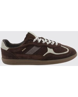 Alohas Tb.490 Color-Block Leather And Suede Sneakers - Brown