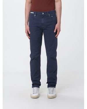 Siviglia Slim Fit Stretch-Gabardinehose - Blau