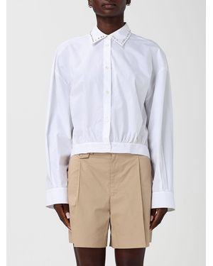 Pinko Cotton Shirt With Studs - White