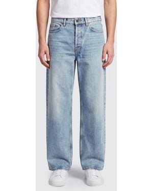 Golden Goose Parker Mid-Rise Wide-Leg Cotton Denim Jeans - Blue