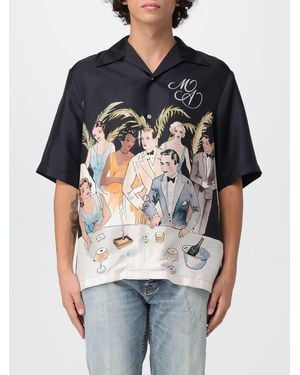 Amiri Bar Scene Camicie Nero-Uomo - Multicolore