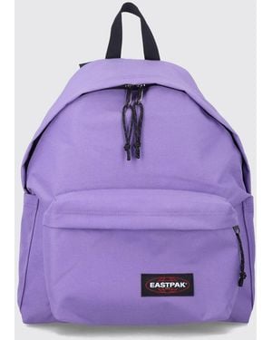 Eastpak Padded Pak'R Tech Fabric Backpack With Zipped Front Pocket - Purple