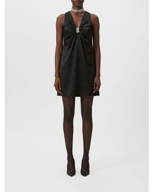 Valentino Garavani Off-The-Shoulder Sheath Mini Dress With Rhinestones - Black