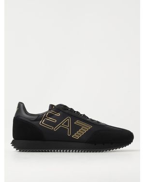 EA7 Emporio Armani Logo Trainers - Black